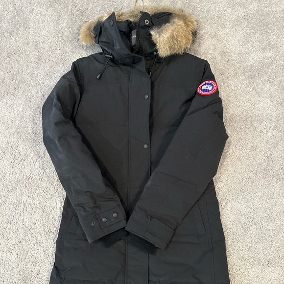 Canada Goose 3802L Woman’s Shelburne Parka Black Medium NWT In Protective Carria